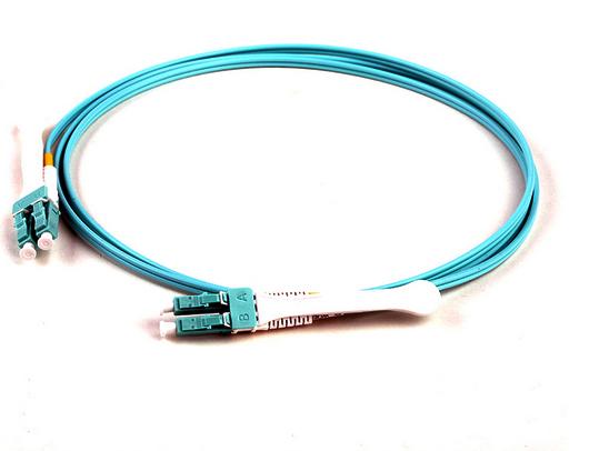 OM3 50/125 Kabel Patch Serat Optik, kabel serat patch multimode 5Mtr kabel PVC aqua