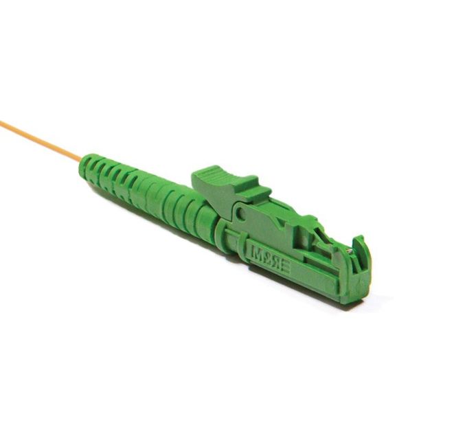 Green Boot G652D Konektor Serat Optik SM 3.0 Dengan Stopper Plastik