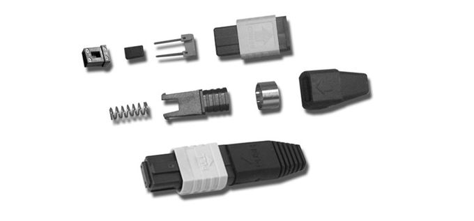 Konektor Serat Optik MPO MTP Singlemode 50 / 125um Dengan PC Ferrule Endface