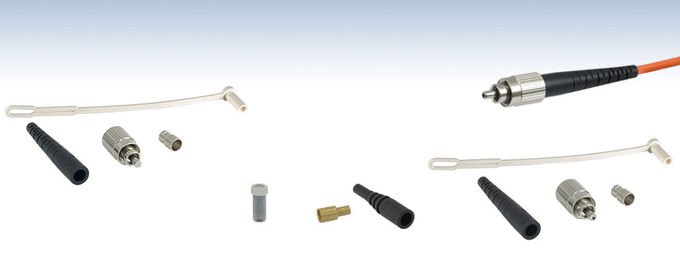 Singlemode Simplex Fiber Optic St Connector 0.9mm 2.0mm 3.0mm untuk Jaringan Area Lokal