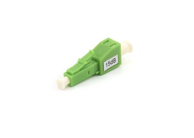 Male To Female E2000 Attenuator Serat Optik LC APC 1-30dB Tersedia