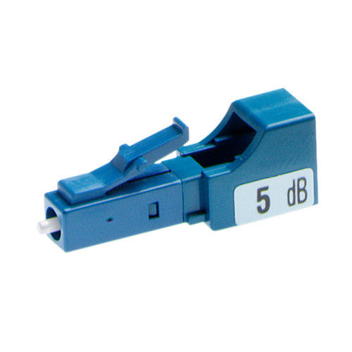 10DB LC Attenuator Optik Pria Wanita Dengan Plastik / Logam Perumahan