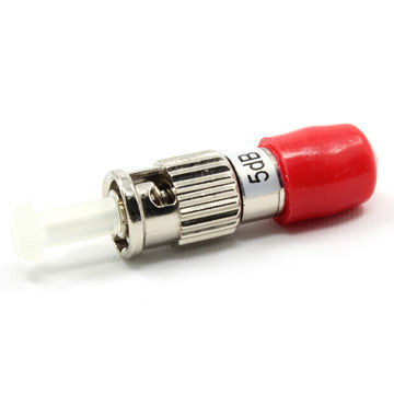 ST UPC Logam Single Mode Fiber Attenuator 1-30db Untuk Jaringan Area Lokal