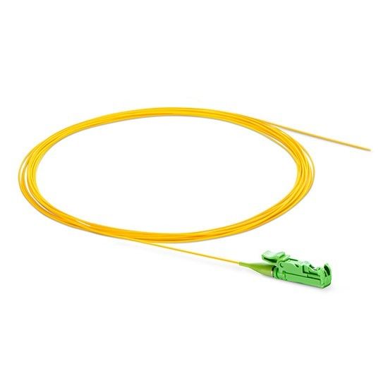 E2000 APC Fiber Optic Pigtail PVC LSZH 0.9mm Untuk Telekomunikasi