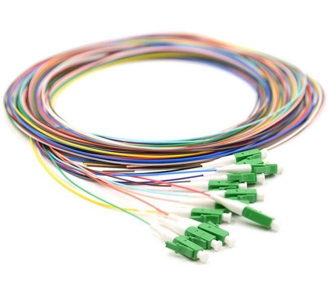 G652 Single Mode Pigtail, FTTH Fiber Optic Cable LC / APC Connector Type