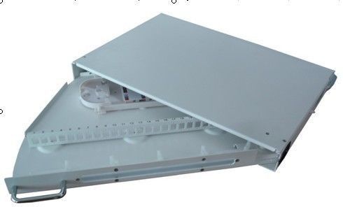 24 Ports FTTH Distribution Box / Rack Mounted Kabinet Distribusi Serat Optik