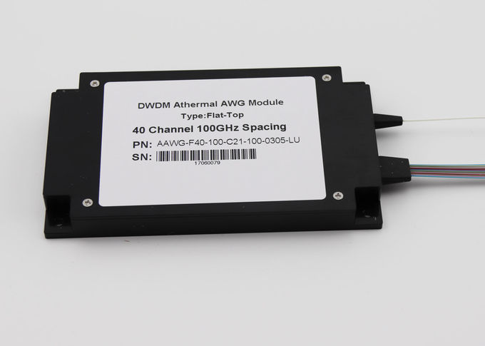 Max IL 5.0dB DWDM Multiplexer 40Ch AAWG ABS Box Untuk 5G Front Haul / Datacenter