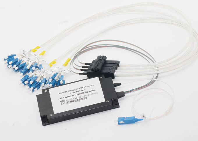 Max IL 5.0dB DWDM Multiplexer 40Ch AAWG ABS Box Untuk 5G Front Haul / Datacenter