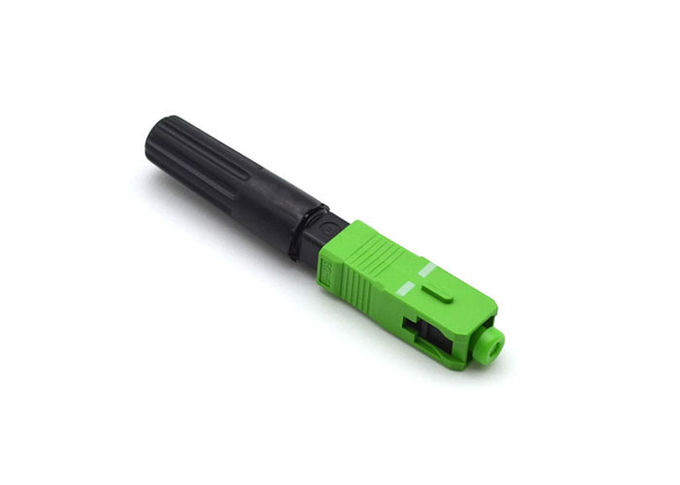 FTTH Drop Cable Konektor Cepat Serat Optik Pra-Dipoles 50mm Dibuat Di Lokasi