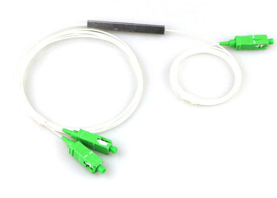 Cina 1 * 2 900um Fiber Optic PLC Splitter Keseragaman Unggul Pasif Optik pemasok