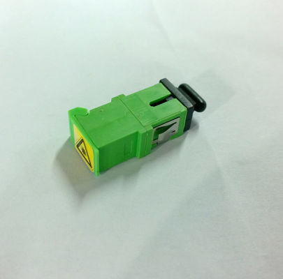 Cina Green SC / APC Adaptor Serat Optik Dengan Rugi Penyisipan Logam Rana Rendah pemasok