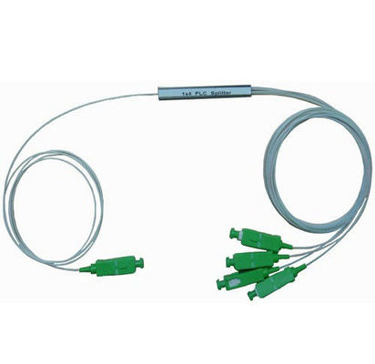 Cina 1 * 4/1 * 16/1 * 32 Serat Optik PLC Splitter Dengan SC / APC Connector Steel Tube Packaing pemasok
