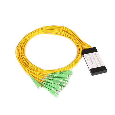 Cina SC / APC 1x16 Plc Splitter, G657A Optical Signal Splitter 1310nm / 1550nm Panjang Gelombang pemasok
