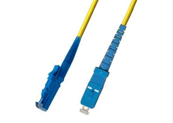 Cina 0.2dB Sc Apc Fiber Patch Cord, SC / UPC - E2000 / UPC G652D / G657A Kabel Patch Cord pemasok