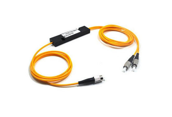Cina Serat Optik PLC Rendah PDL Splitter 1X2 Coupler Kabel Optik Jenis Serat G657A pemasok