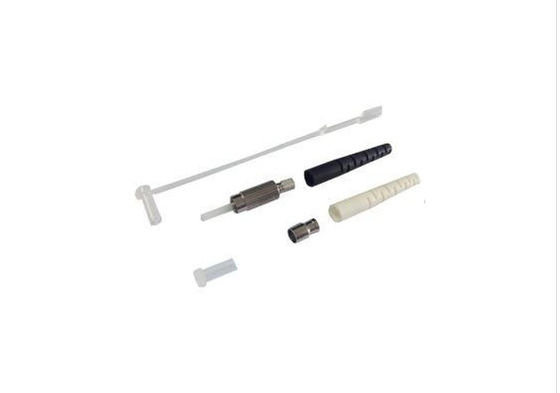 Cina DIN Single Mode Connector Lc Fiber, Circular Fiber Optic Quick Connector Untuk Jaringan FTTH pemasok