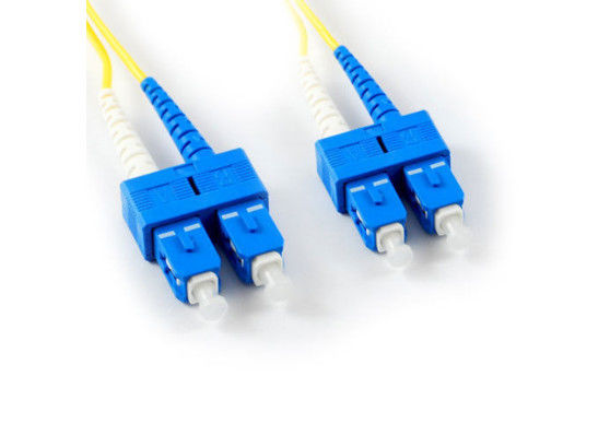Cina CATV DX SC UPC Konektor Fiber Optic Perumahan Plastik Ukuran 2.0 / 3.0mm pemasok