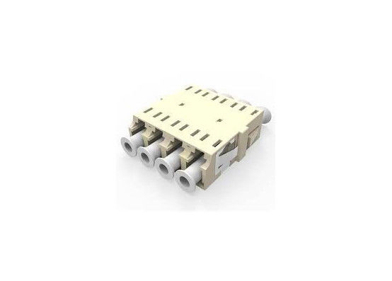 Cina 4 - Core LC Konektor Serat Optik UPC Multimode OM2 50/125 Penyelarasan Presisi Tinggi pemasok