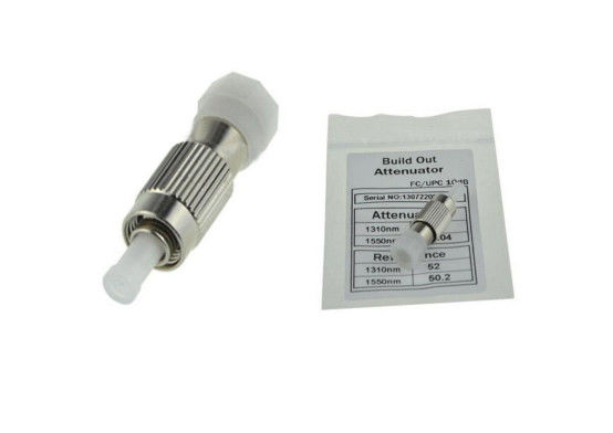 Cina FC UPC Fiber Optic Attenuator 10dB Fixed Flange Single Core 1260 - 1620nm Panjang Gelombang pemasok