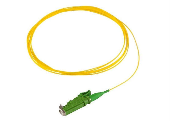 Cina APC PVC 0.9mm E2000 Pigtail, Telekomunikasi Sc Pigtail Single Mode pemasok