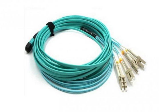 Cina OM3 8 Inti Single Mode Fiber Patch Cord, 10g PVC Sheath Simplex Patch Cord pemasok