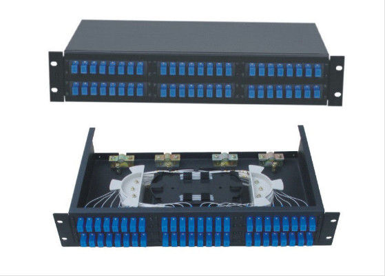 Cina Drawer Type 48 Port Optical Coupler 2u, Rack Mount Fiber Optic Device pemasok