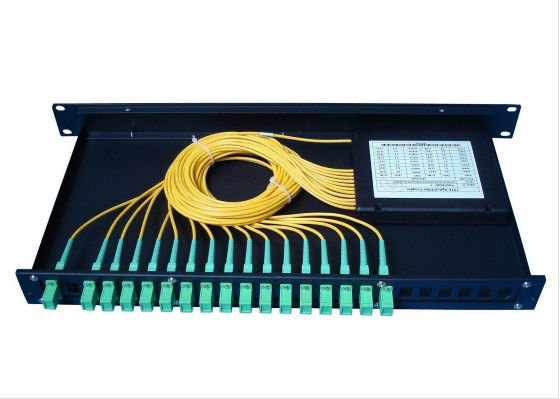 Cina 2 * 32 APC Sc Coupler, Fused Fiber Coupler Untuk PON Networks / Telecom Level Grade pemasok