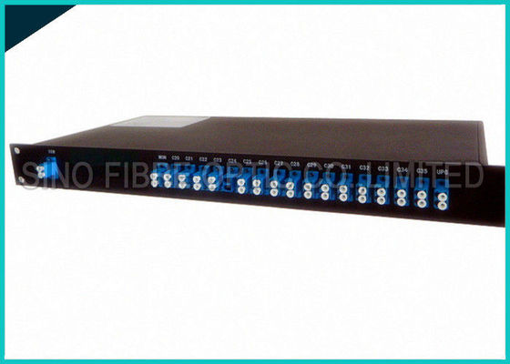 Cina 1 U Rackmount Demux Mux Fiber, 18 Saluran Digital Demultiplexer Untuk Jaringan Backbone pemasok