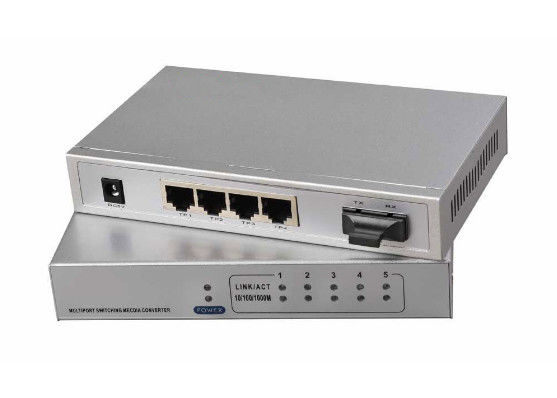 Cina MDI / MDIX Jaringan Fiber Optic Switch Multi mode IEEE802.3X Model SM / MM Data Rate pemasok
