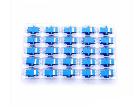 Duplex LC - LC Adaptor Serat Optik Perempuan Ke Perempuan Dengan Sekrup M2 * 6MM pemasok
