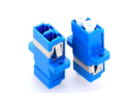 Duplex LC - LC Adaptor Serat Optik Perempuan Ke Perempuan Dengan Sekrup M2 * 6MM pemasok
