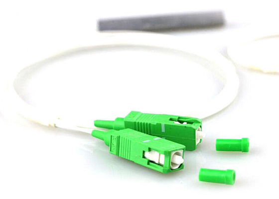 1 * 2 900um Fiber Optic PLC Splitter Keseragaman Unggul Pasif Optik pemasok