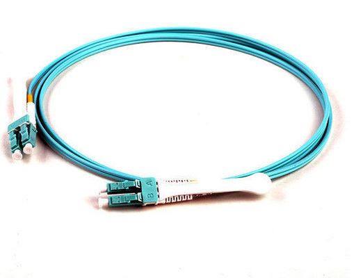 OM3 50/125 Sc Untuk Kabel Serat Patch Sc, 5Mtrs PVC Aqua Multimode Kabel Serat Optik pemasok