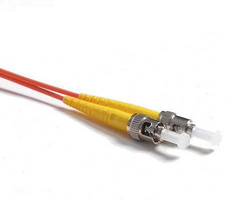 62.5 / 125 Duplex Orange Fiber Optic Patch Cord, 5Mtrs PVC Lc Ke Sc Kabel Fiber 1310nm / 1550nm Panjang Gelombang pemasok