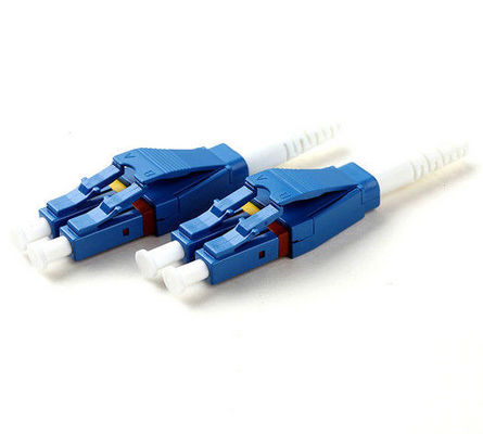 Single Mode Fiber Optic Connector LC / UPC Duplex Uniboot Untuk Jaringan FTTX pemasok