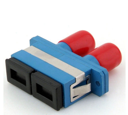 SC / PC ST / PC Fiber Optic Adapter Untuk FTTH Network / LAN Ferrule End Face pemasok