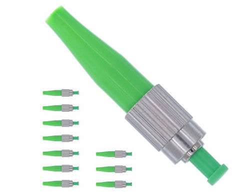 Konektor Fiber Optik Cepat APC 0.9mm Keramik Ferrule 850 - 1310nm Panjang Gelombang pemasok