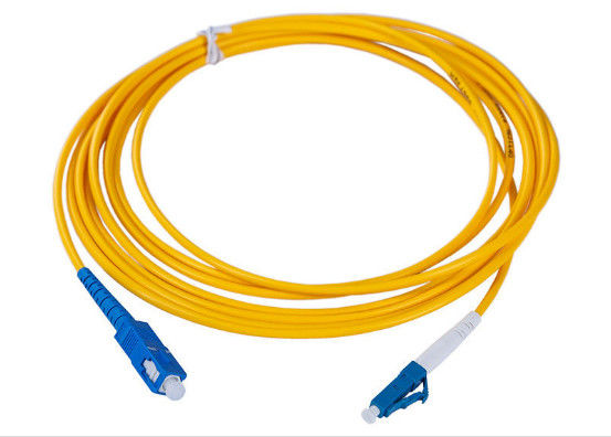 1M / 2M / 3M Lc Fiber Patch Cord, Berbagai Konektor Duplex Fiber Patch Cord pemasok