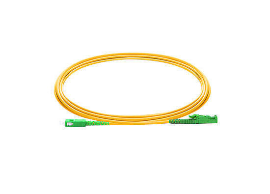 FTTH E2000 Fiber Optic Patch Cord 1 - 3m Panjang 3D Lulus Pengujian Dipoles pemasok