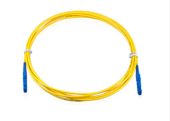 Kuning E2000 UPC Fiber Optic Patch Cord Desain Khusus Untuk Jaringan FTTX pemasok