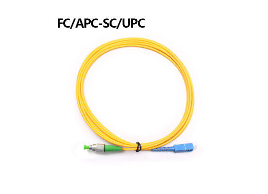 3m PVC Duplex Patch Cord, Fiber Patch Cord Sc Untuk Lc - 40 - 85 ° C Kisaran Temp Operasi pemasok