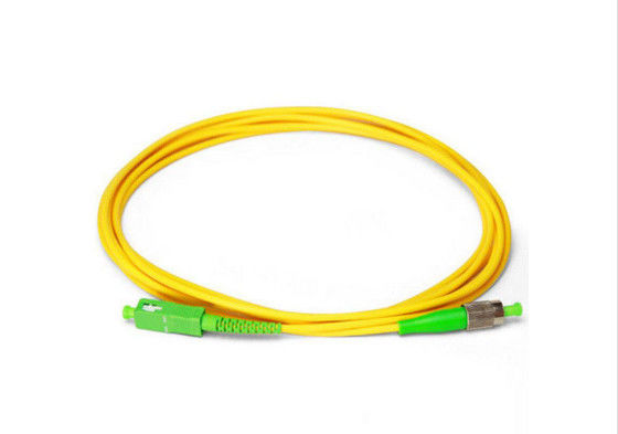 SC / APC Ke FC / APC Kabel Patch Serat Optik Sc Untuk Bahan FCZ S Sx LSZH pemasok
