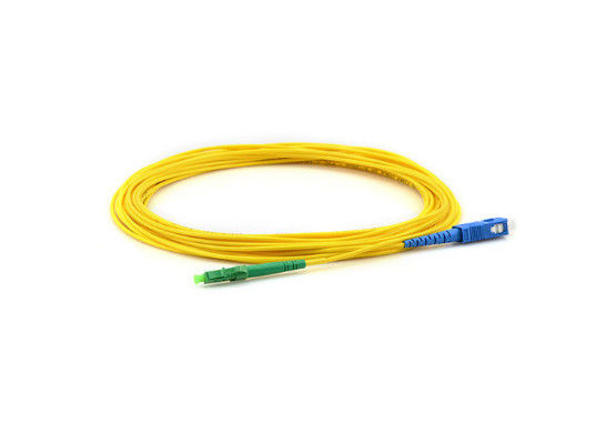 1310nm / 1550nm Mode Tunggal Untuk Kabel Patch Serat Multimode, LC / APC - SC / APC Kabel Serat Optik Corning pemasok