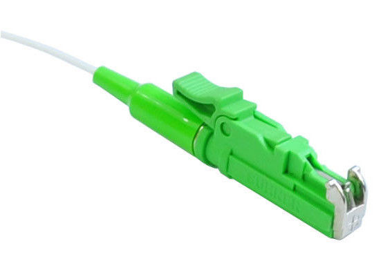 Green Boot G652D Hentikan Konektor Lc Serat, Konektor Kabel Serat Optik SM 3.0 Plastik pemasok