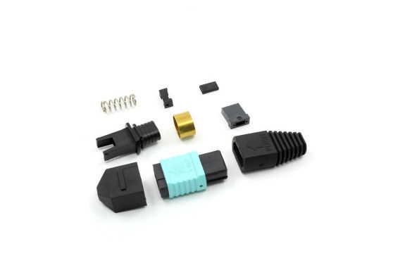 Konektor Serat Mpo 50 / 125um Mtp, PC Ferrule End Face Lc Lc Konektor Serat pemasok