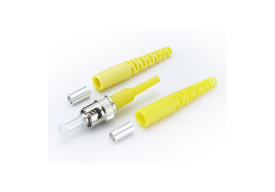 Konektor Boot Cepat Menghubungkan Serat Kuning, Konektor Serat Optik Duplex Sc ST / UPC 2.0mm pemasok