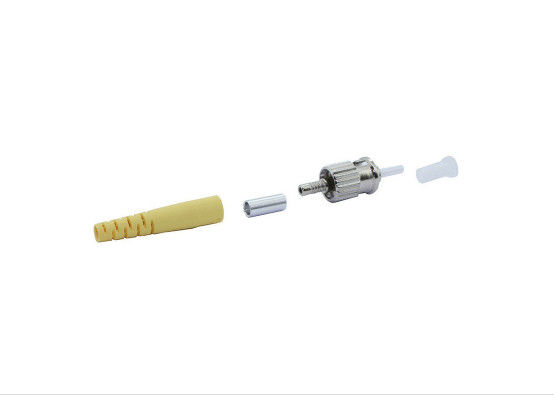 Konektor Boot Cepat Menghubungkan Serat Kuning, Konektor Serat Optik Duplex Sc ST / UPC 2.0mm pemasok