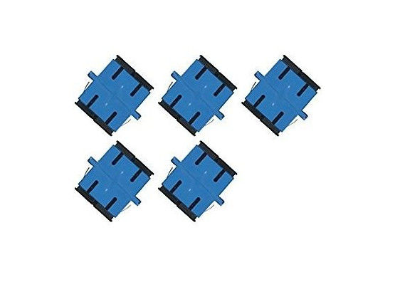 Duplex Fiber Sc To Lc Adapter, Single Mode Digital Optical Cable Adapter Dengan Warna Biru Flange pemasok