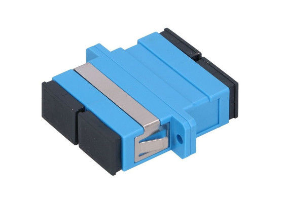 Duplex Fiber Sc To Lc Adapter, Single Mode Digital Optical Cable Adapter Dengan Warna Biru Flange pemasok