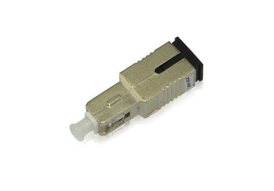 Pria - Wanita Serat Optik Attenuator Single Core 1 - 30dB Bahan Logam pemasok